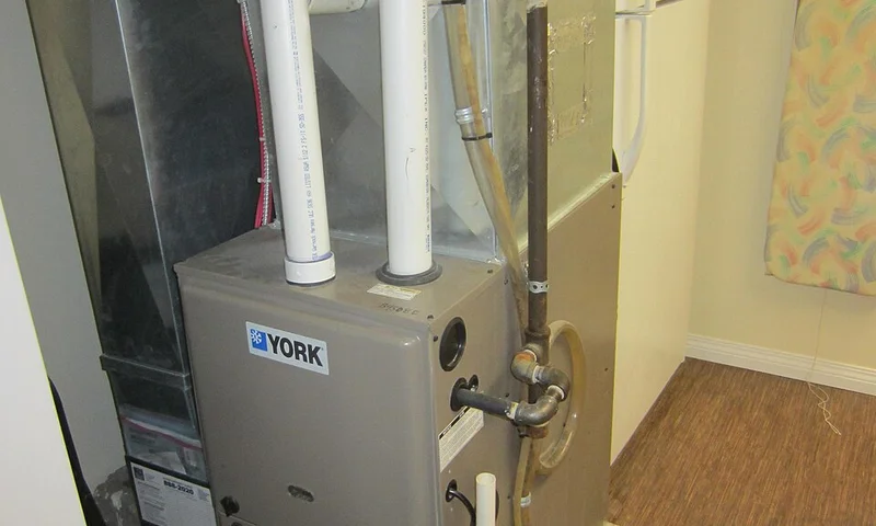 Home outdoor HVAC heating and cooling equipment