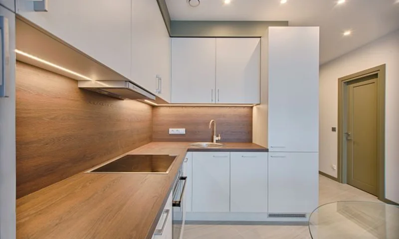 Updated kitchen space in a home